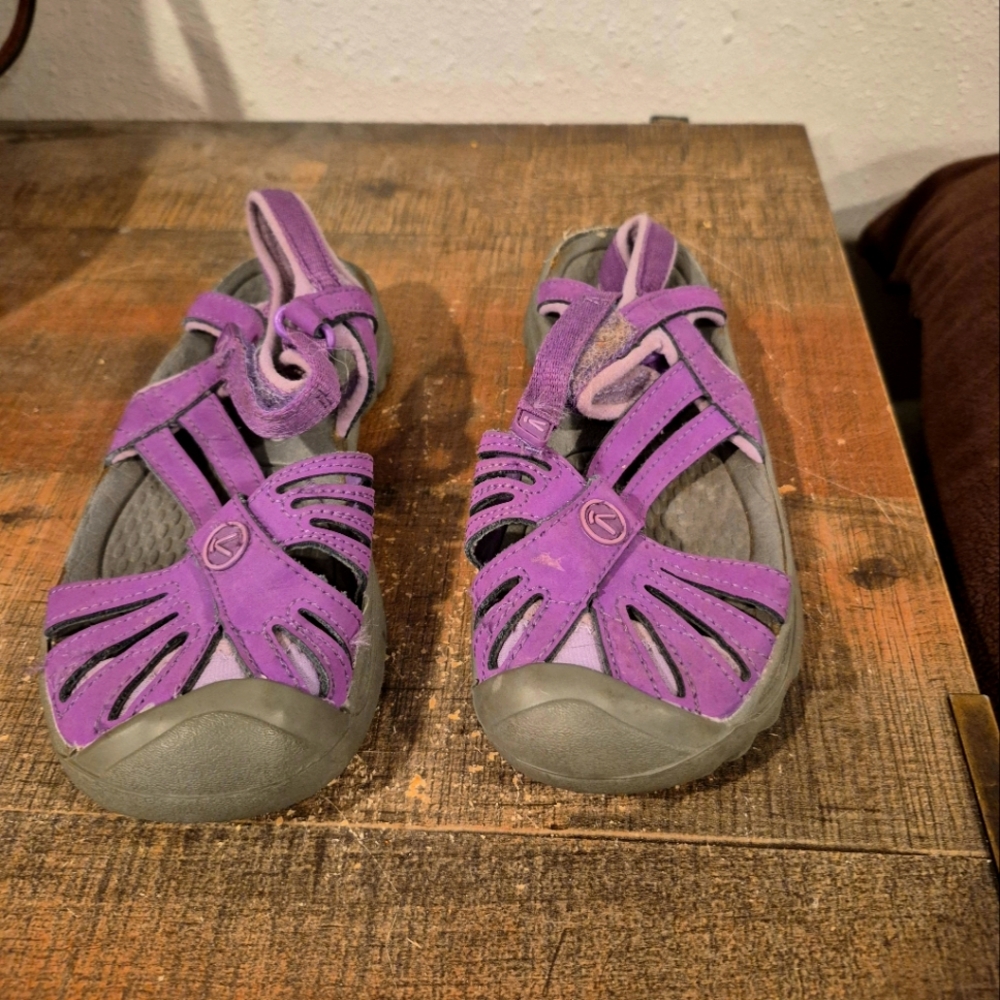 Kids Purple Sandals, Keen Size 13